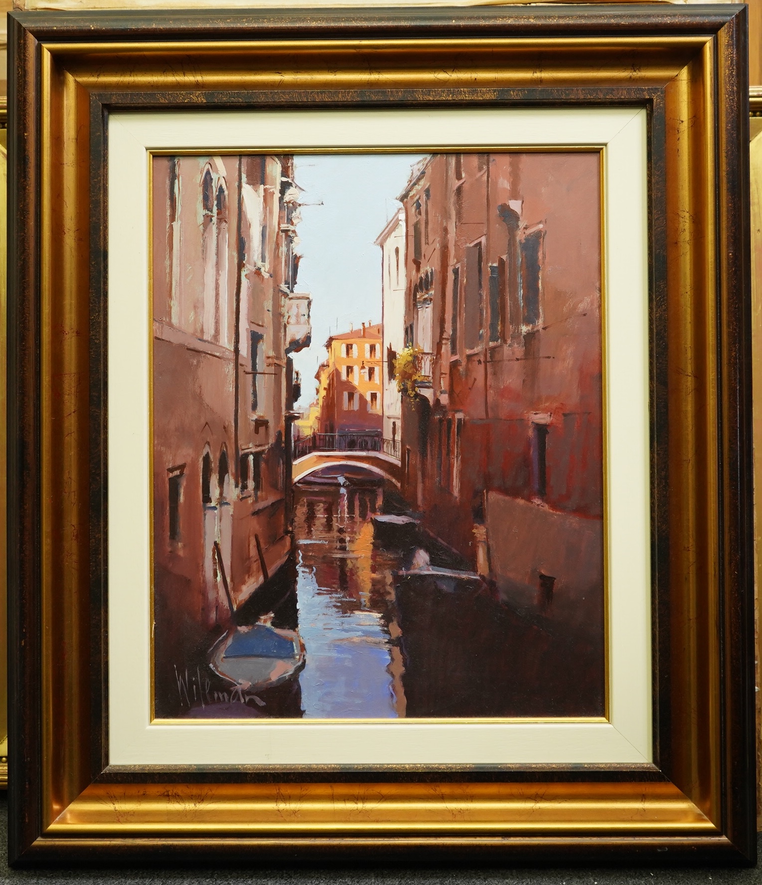 Peter Wileman ROI (b.1946), oil on board, Venice, signed, 50 x 40cm. Condition - good